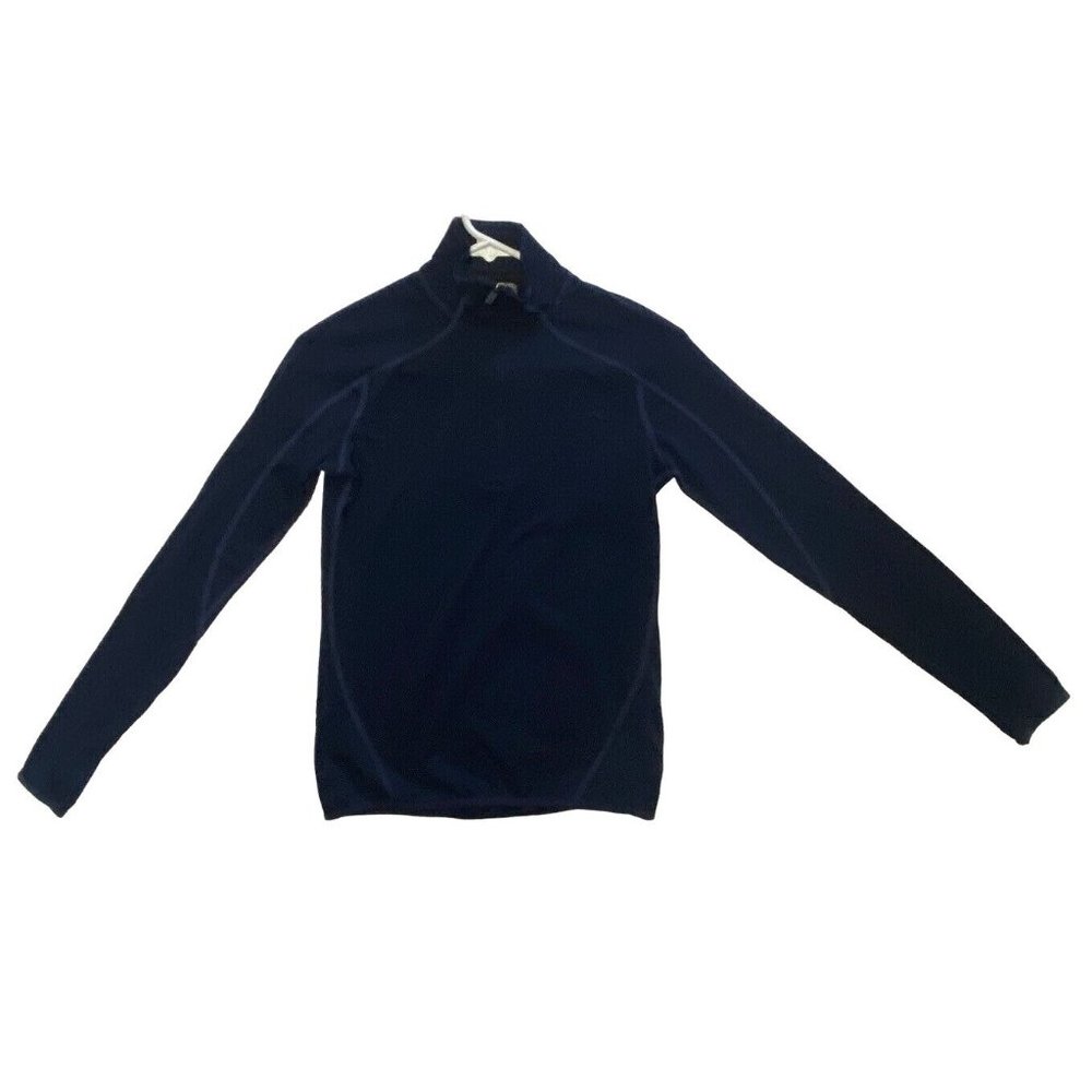 Kjus Women's Extra Small Long Sleeve 1/4 Zip Navy Pullover Base Layer Shirt XS